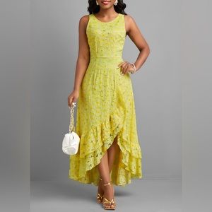 Roswe ruffle maxi dress